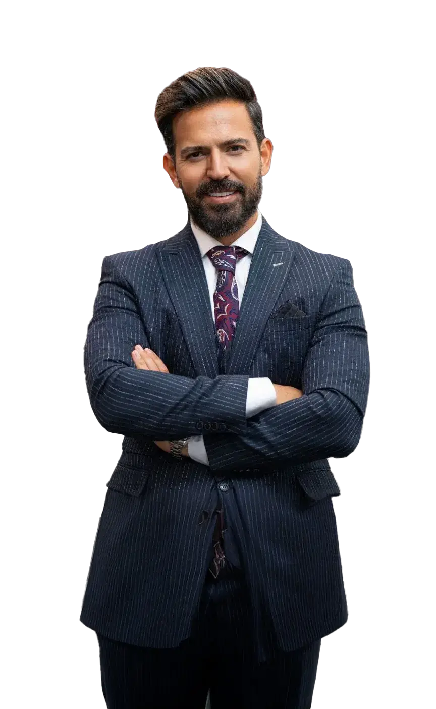 Professional portrait of Edvin Jones, Esq., experienced injury law lawyer at a top personal injury law firm in Las Vegas, dedicated to protecting clients’ rights and delivering justice.