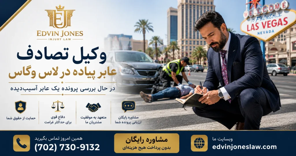 وکیل تصادف عابر پیاده در لاس وگاس