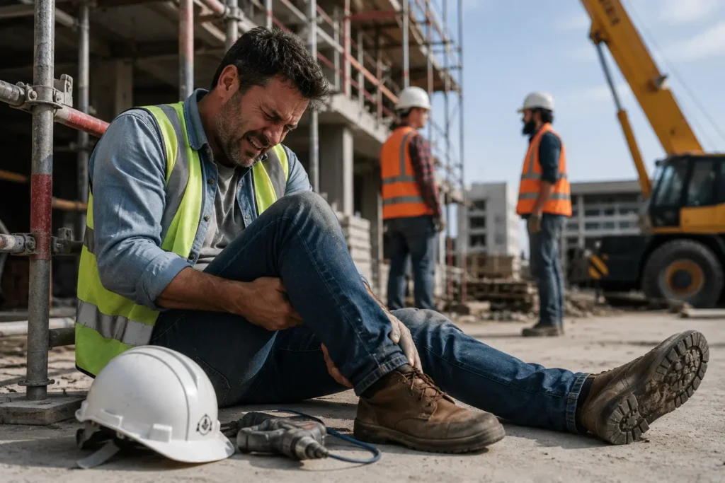 Construction worker injured after falling from scaffolding at a Nevada job site
